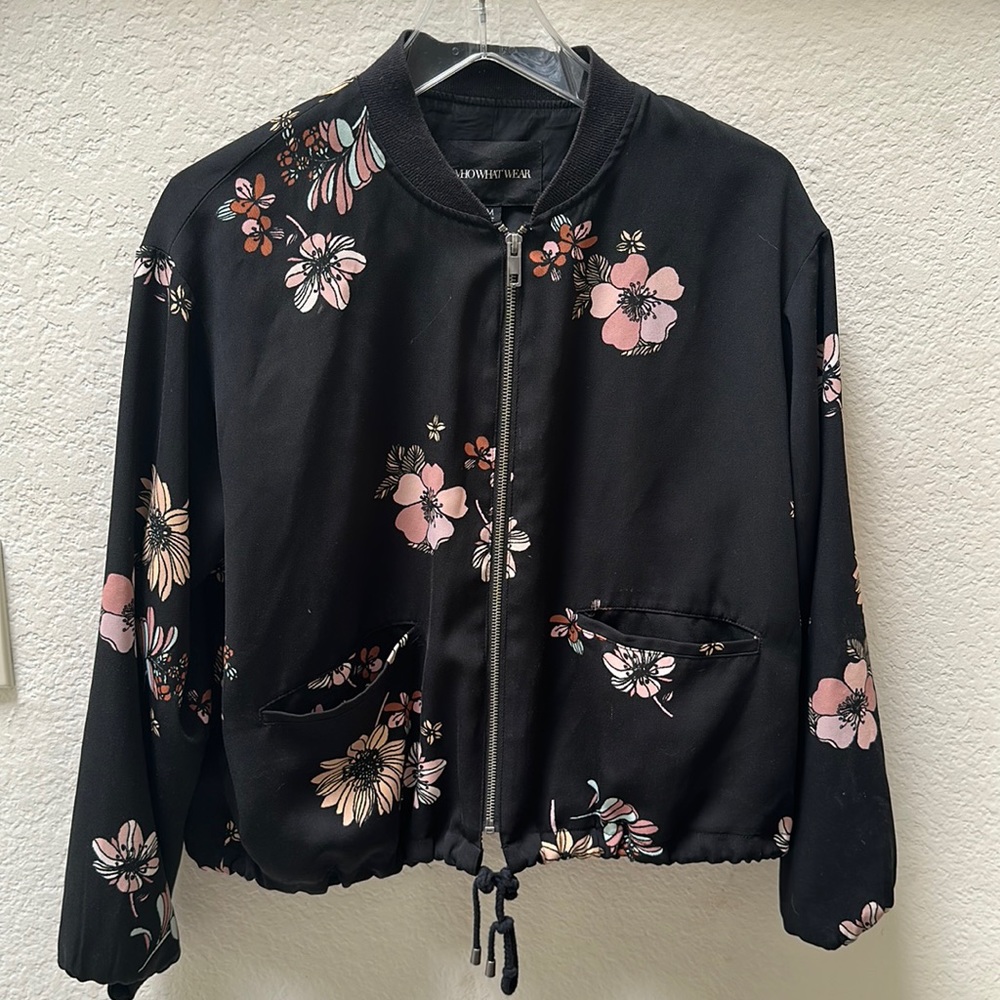 Women’s floral bomber jacket